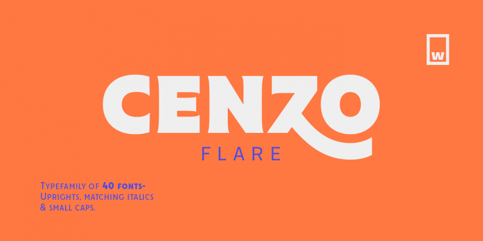 Cenzo Flare Cond Font